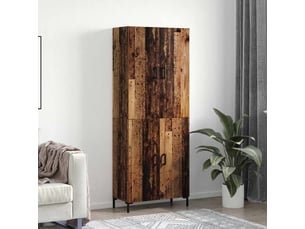 Buffet - haut armoire bois ancien 69,5 x 34 x 180 cm bois d'ingénierie