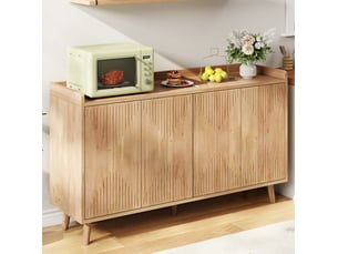 Buffet 4 porte(s)  0 tiroir(s) <strong>MODENUIT </strong> <strong></strong> - 140 cm coloris naturel 