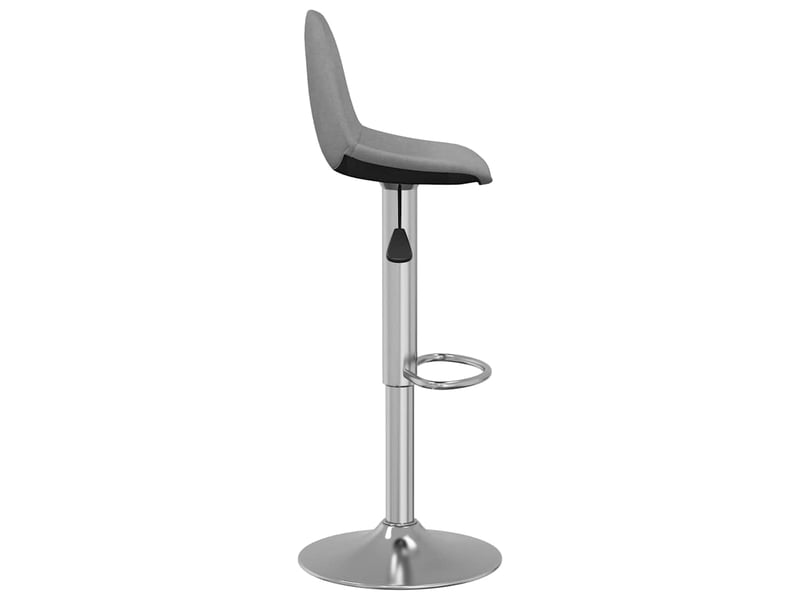  Lot de 2 tabouret de bar, chaise de bar gris tissu  - Conforama D