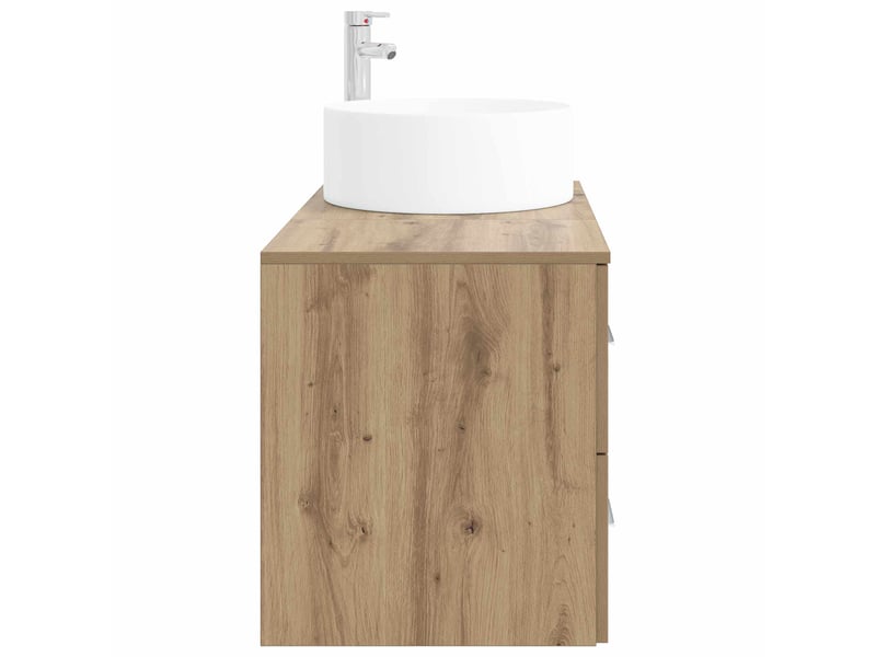  Ensemble de mobilier de salle de bain 2 pc chêne artisanal cf64060  - Conforama D