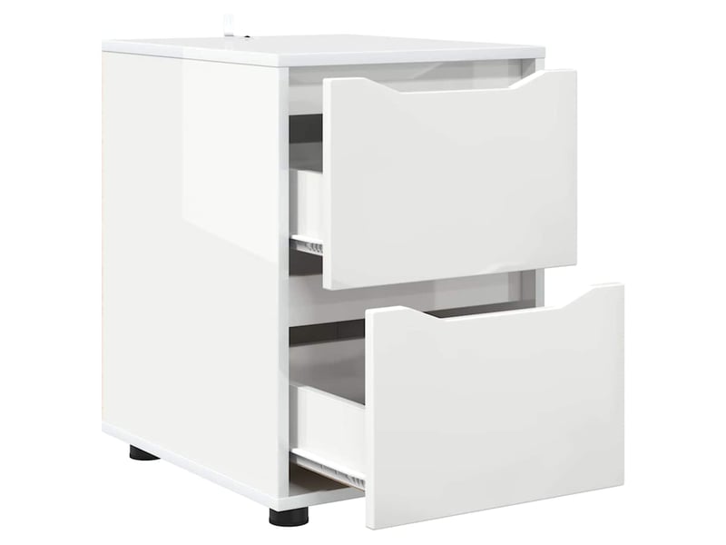  Armoire de rangement, commode de rangement 40 x 48 x 57 cm bois d'ingénierie shl11  - Conforama E