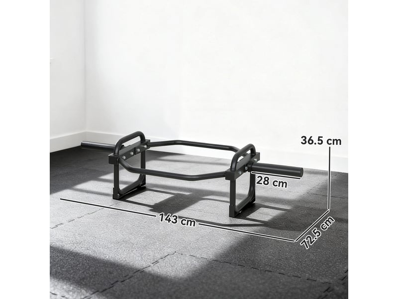  Barre olympique hexagonale 5 cm, 300 kg, chargement facile, pour développé couché, soulevé de terre, squats et charges lourdes.  - Conforama E