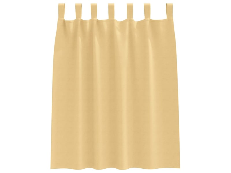  Lot de 2 rideaux occultants, rideaux black-out avec anneaux beige 140 x 140 cm cf44561  - Conforama D