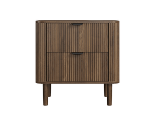 Commode 2 tiroir(s) <strong></strong> <strong></strong> coloris marron largeur 57 cm