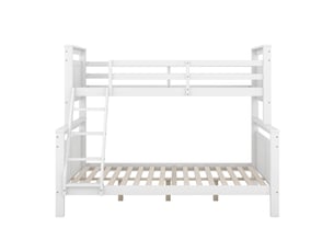 Lit superposé 90x200 cm <strong>ZOVIRA</strong> <strong></strong> coloris blanc