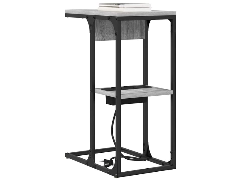  Table de chevet - cabinet de chevet - table de nuit gris sonoma 41,5 x 26 x 60,5 cm  - Conforama B