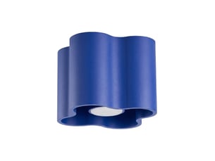 Plafonnier ovio 1 outremer gu10 aluminium moderne 10x12x12cm