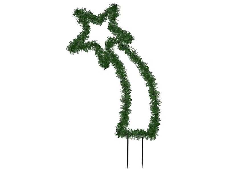  Décoration lumineuse météore de noël avec piquets 80 led 62 cm cf62168  - Conforama E