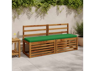 Lot de 2 coussins de banc, coussins d'assise soest 100 % polyester vert cf57544