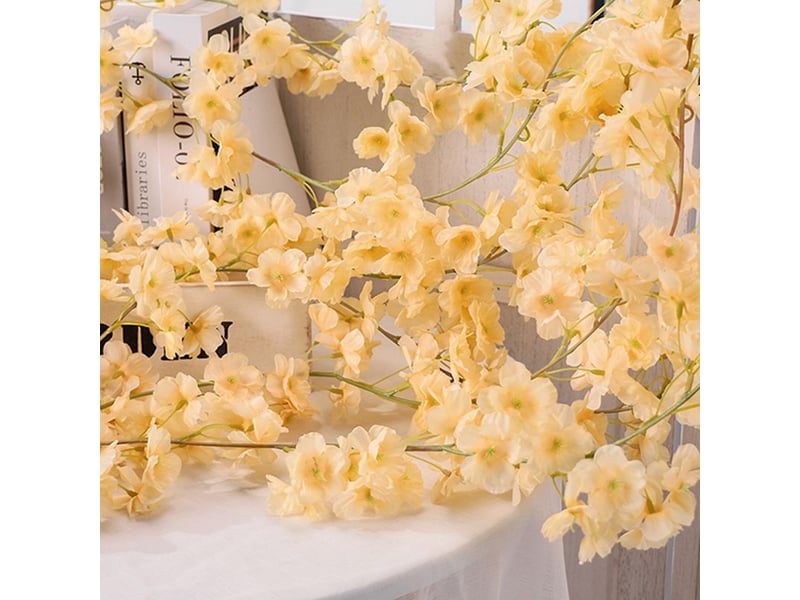  Guirlande fleur de cerisier - 3 pièces - tige flexible avec fil métallique - décoration printemps mariage chambre fête - artificielle soie  - Conforama D