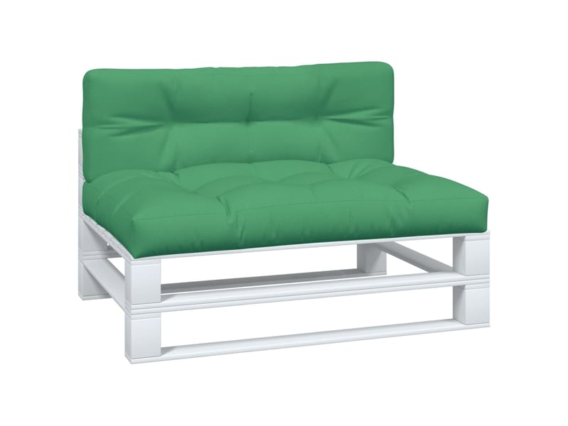  Lot de 2 coussins de palette, coussins de canapé vert tissu cf59636  - Conforama C