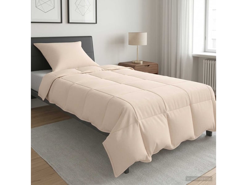  Ensemble de duvet 2 pcs - couette 135 x 200 cm hiver 350 gsm beige  - Conforama B