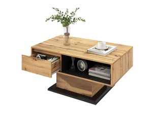 Table basse rectangulaire coloris bicolore <strong></strong> <strong>Fay Lum</strong> - 60 cmx100 cm