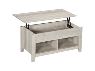Table basse rectangulaire coloris bois clair <strong></strong> <strong></strong> - 74 cmx105 cm