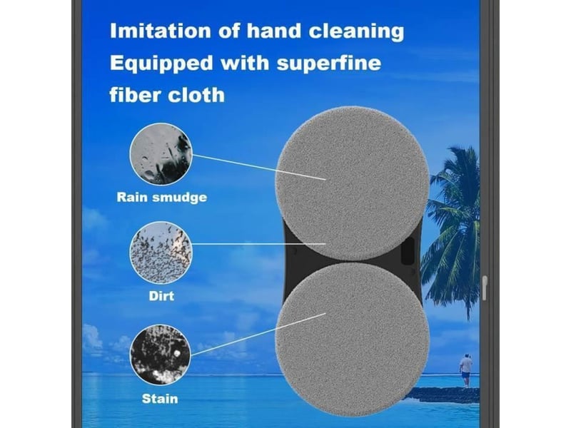  Robot lave vitre yw810 double pulvérisation app  - Conforama D