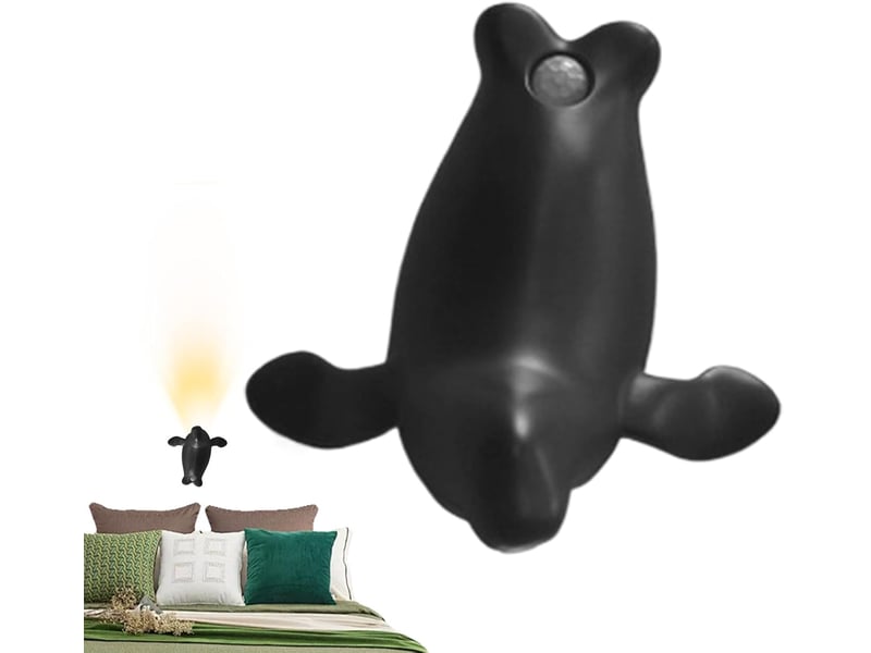 Générique lumière à détecteur de mouvement intérieur, lampe de garage en forme d'otarie, murale pour couloir pour placard salon entrée bureau, noir - Conforama A