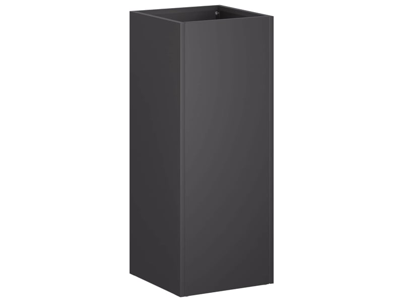 Jardinière - cache-pot de jardin 2 pcs noir 20 x 20 x 40 cm - Conforama C