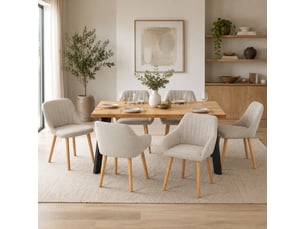 Ensemble table rectangulaire 6 chaise(s) <strong>GOEURVANT</strong> <strong></strong>