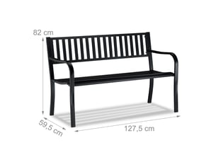 Banc  coloris noir <strong>HELLOSHOP 26</strong> <strong></strong>