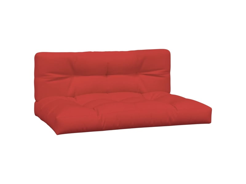  Lot de 2 coussins de palette, coussins de canapé rouge tissu cf59611  - Conforama A