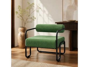 Fauteuil fixe <strong>HAUSS SPOLE</strong> <strong></strong> Velours côtelé vert vendu A l'unité
