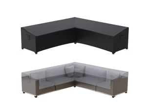 Housse pour mobilier de jardin en l – 290x290x85x78 cm