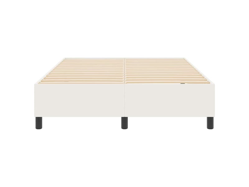Lit double- lit adulte - cadre de lit plateforme crème 160 x 200 cm - Conforama D