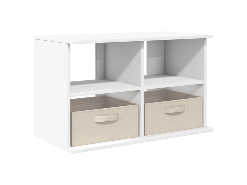  Support de télévision avec tiroir blanc 79x40x48 cm  - Conforama A