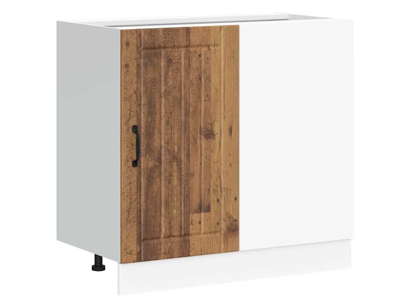  Meuble de rangement, meuble bas de cuisine vieux bois bois d'ingénierie  - Conforama A