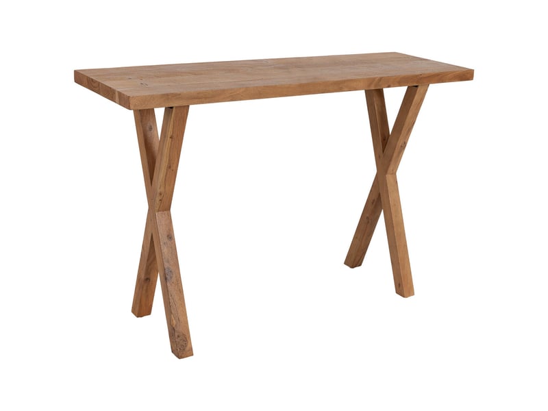  Console d'entrée en bois d'acacia marron 120x40x80h cm  - Conforama A