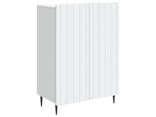 Buffet - bahut - meuble de rangement blanc 66 x 34,5 x 92 cm bois d'ingénierie