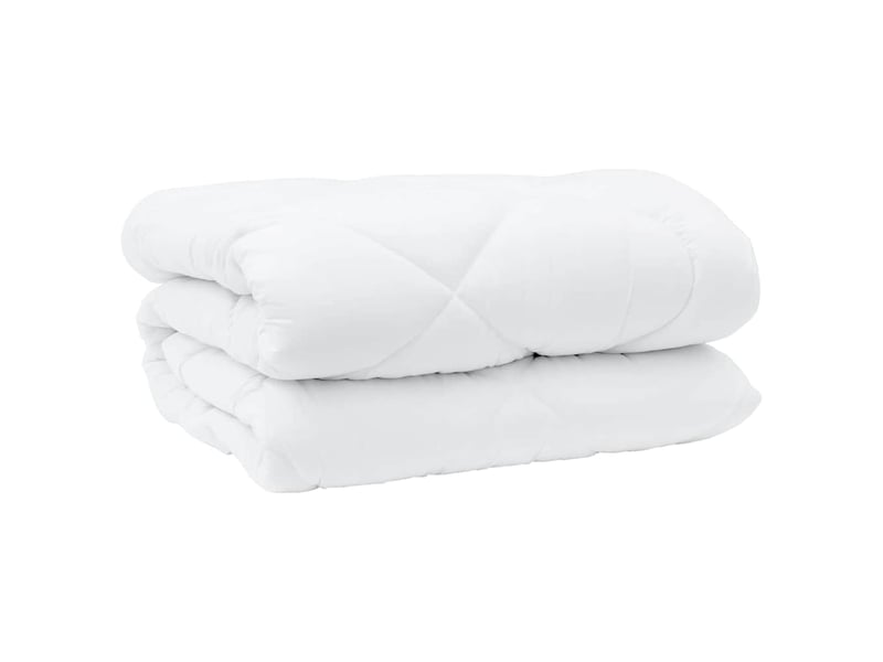  Duvet d'hiver - couette 220 x 202 x 5 cm hiver - couette polyester blanc respirant  - Conforama D