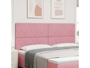 Tete de lit A poser largeur 200 cm   rose