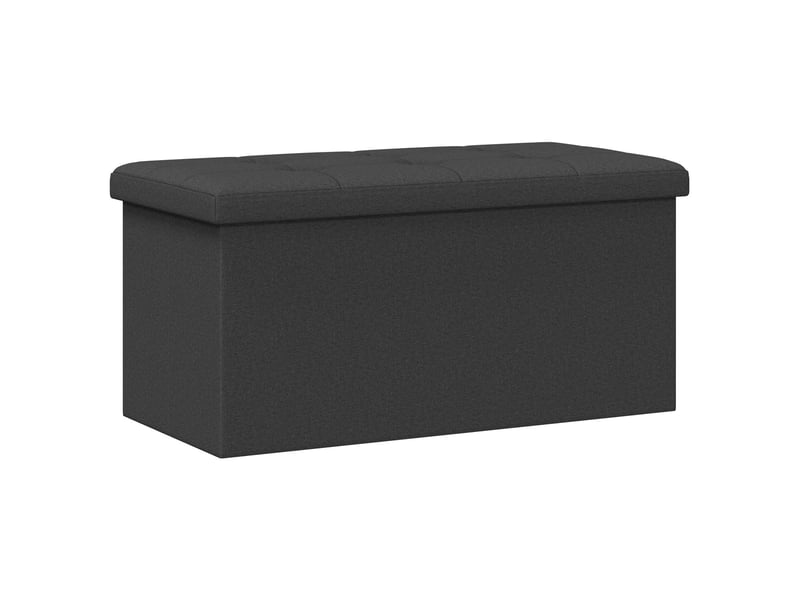  Banc chambre, banc de rangement pliable gris foncé lin  - Conforama A