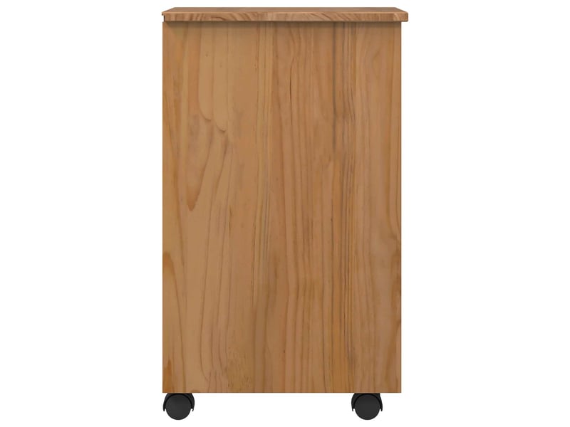  Caisson roulant de bureau avec tiroirs corona brun miel shl7493  - Conforama E