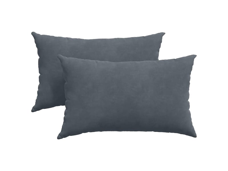  Lot de 2 coussins de canapé, coussins décoratifs gris foncé 50 x 30 cm cf59088  - Conforama A