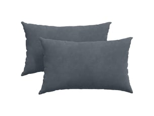 Lot de 2 coussins de canapé, coussins décoratifs gris foncé 50 x 30 cm cf59088