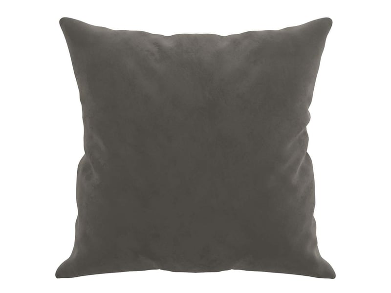  Lot de 2 coussins décoratifs gris foncé 40x40 cm velours cf60869  - Conforama D