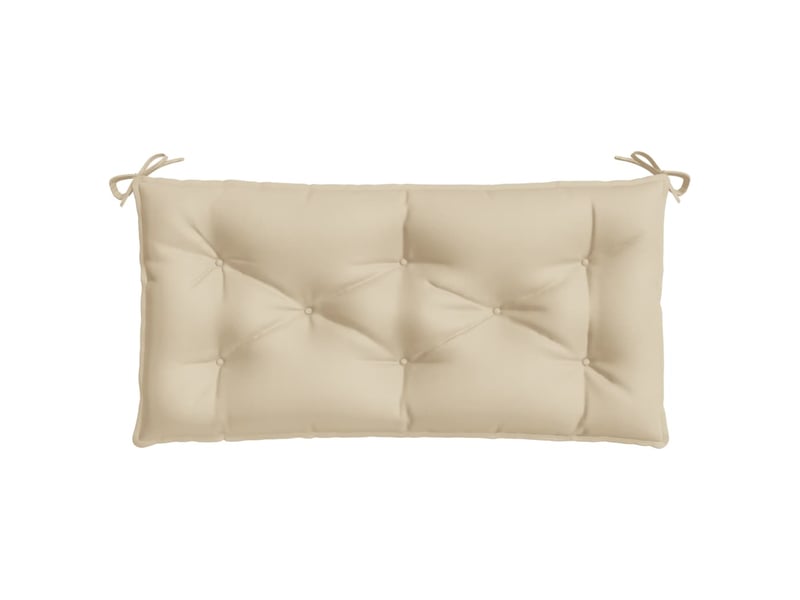  Lot de 2 coussins de banc jardin, coussins d'assise beige 100x50x7 cm tissu oxford cf58713  - Conforama E
