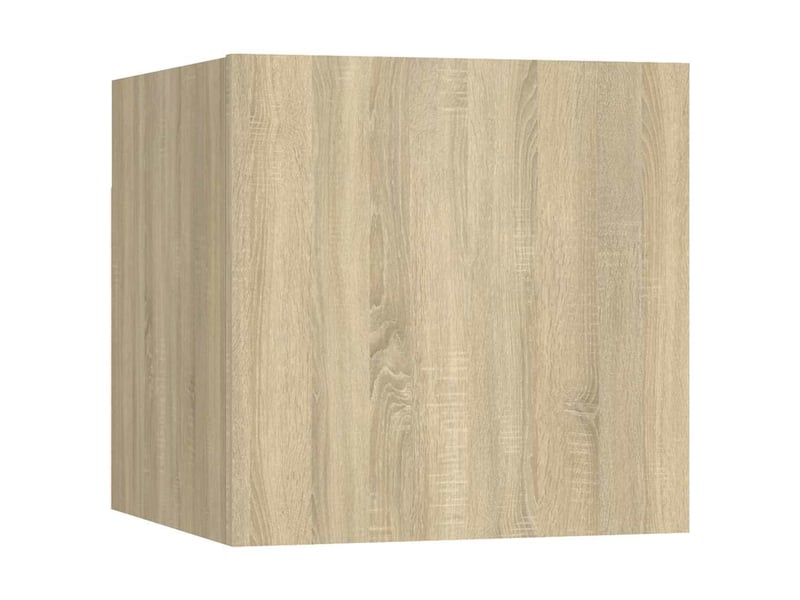  Ensemble de meubles tv 4 pcs chêne sonoma bois d'ingénierie shl35660  - Conforama E