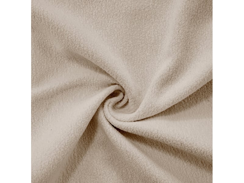  Canapé modulable 4 places 406x145x81 cm, pouf mobile, effet nuage confortable, tissu chenille, brun clair  - Conforama E