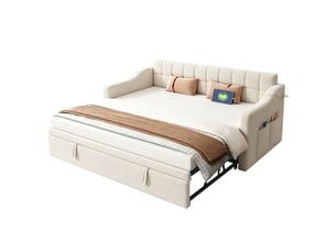 Lit banquette 90x190 cm <strong></strong> <strong>Radiant Stride</strong> coloris beige