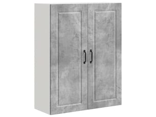 Meuble mural de cuisine, armoire de cuisine gris béton 80x31x100cm shl3374