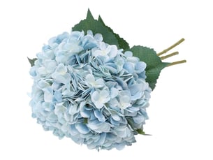 Fleurs artificielles, hortensias artificiels, fausses têtes d'hortensias avec tiges pour bouquets de mariée, compositions florales, la maison bleu
