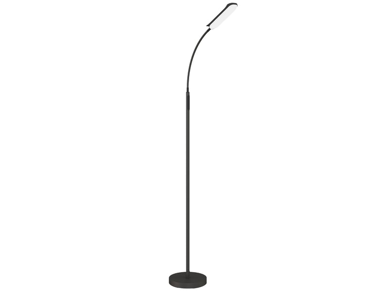  Lampadaire sur pied de salon avec télécommande, contrôle tactile, noir, température couleur et luminosité réglables  - Conforama B
