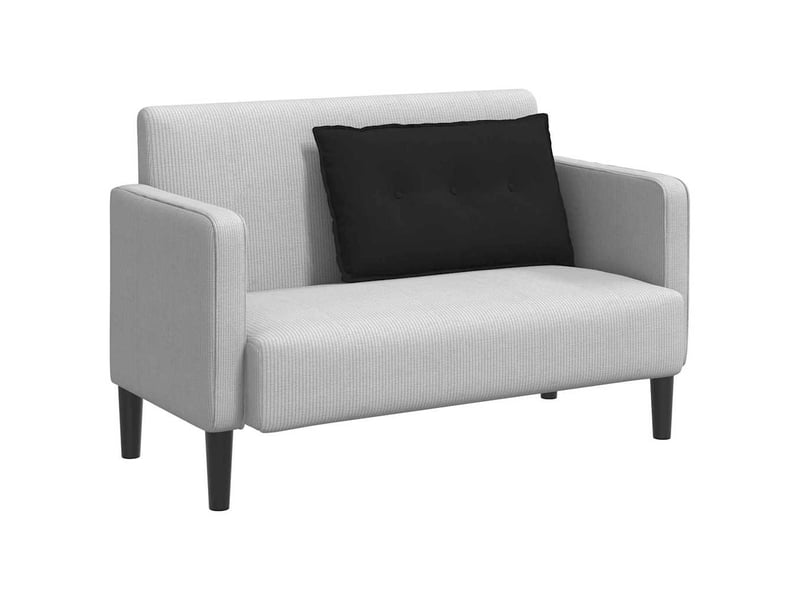  Coussin de dos, coussin de dossier noir 80 x 50 cm tissu en microfibre cf54851  - Conforama C