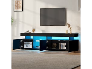 Meuble tv coloris noir 180 cm   