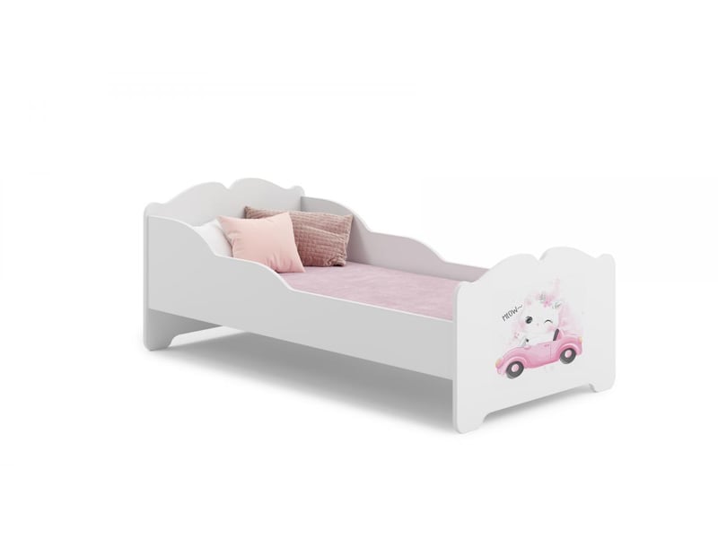  Lit enfant anna 140x70 chat avec matelas ANNA 140x70 KOT - Conforama A