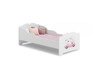 Lit simple 90x190 cm   ANNA 140x70 KOT coloris rouge