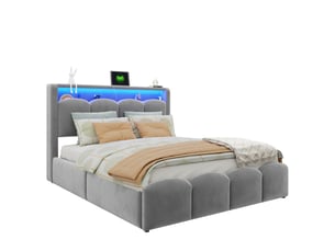 Lit coffre 140x200 cm HAUSS SPOLE   coloris gris